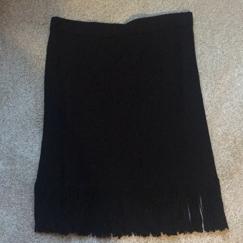 NWT Ann TAYLOR fringed pencil skirt